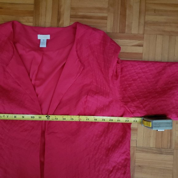 Chico's Pink Open Blazer - Picture 3 of 7